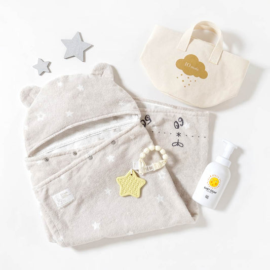 帆布BAGギフト バスポンチョ(MammaBaby) / 出産祝い 名入れ刺繍可