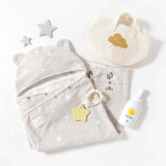 帆布BAGギフト バスポンチョ(MammaBaby) / 出産祝い 名入れ刺繍可
