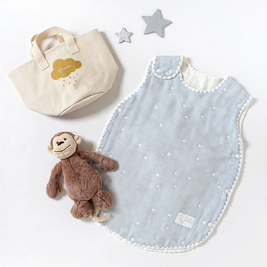 帆布BAGギフト スリーパー・ぬいぐるみセット モンキー / 出産祝い