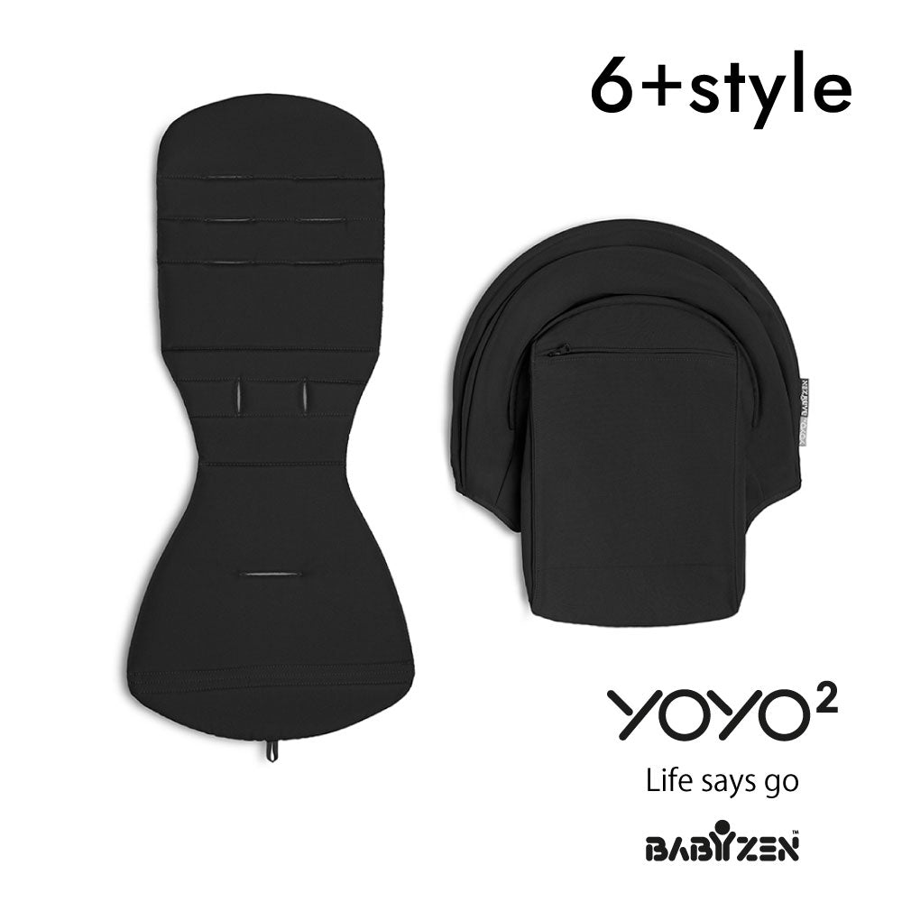 BABYZEN YOYO 6+ カラーパック単品 ブラック / ベビーカーシート ...