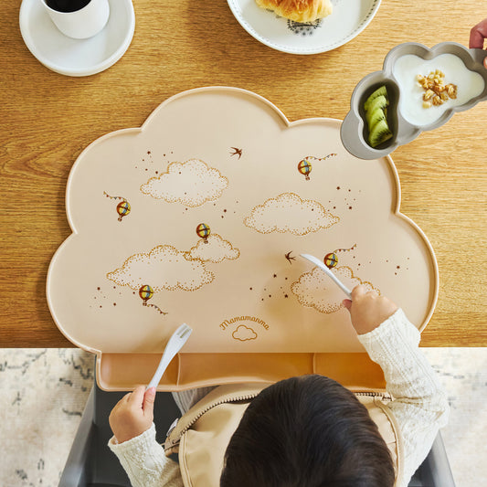 mamamanma(マママンマ) お食事シリコンマット ベージュ / 離乳食