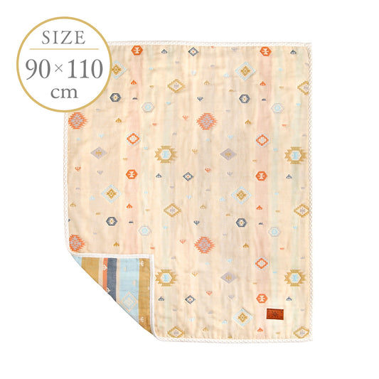 トーテム ガーゼケット(ベビーサイズ) ふくふくガーゼ(6重ガーゼ) / 名入れ刺繍可