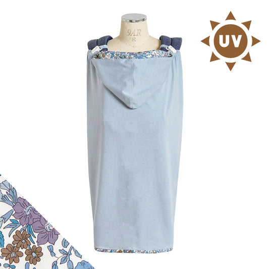 UVカット ママケープ スモーキーブルー