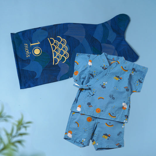 【予約】こいのぼりギフト 甚平セパレート tupera tupera 80-90cm・90-100cm