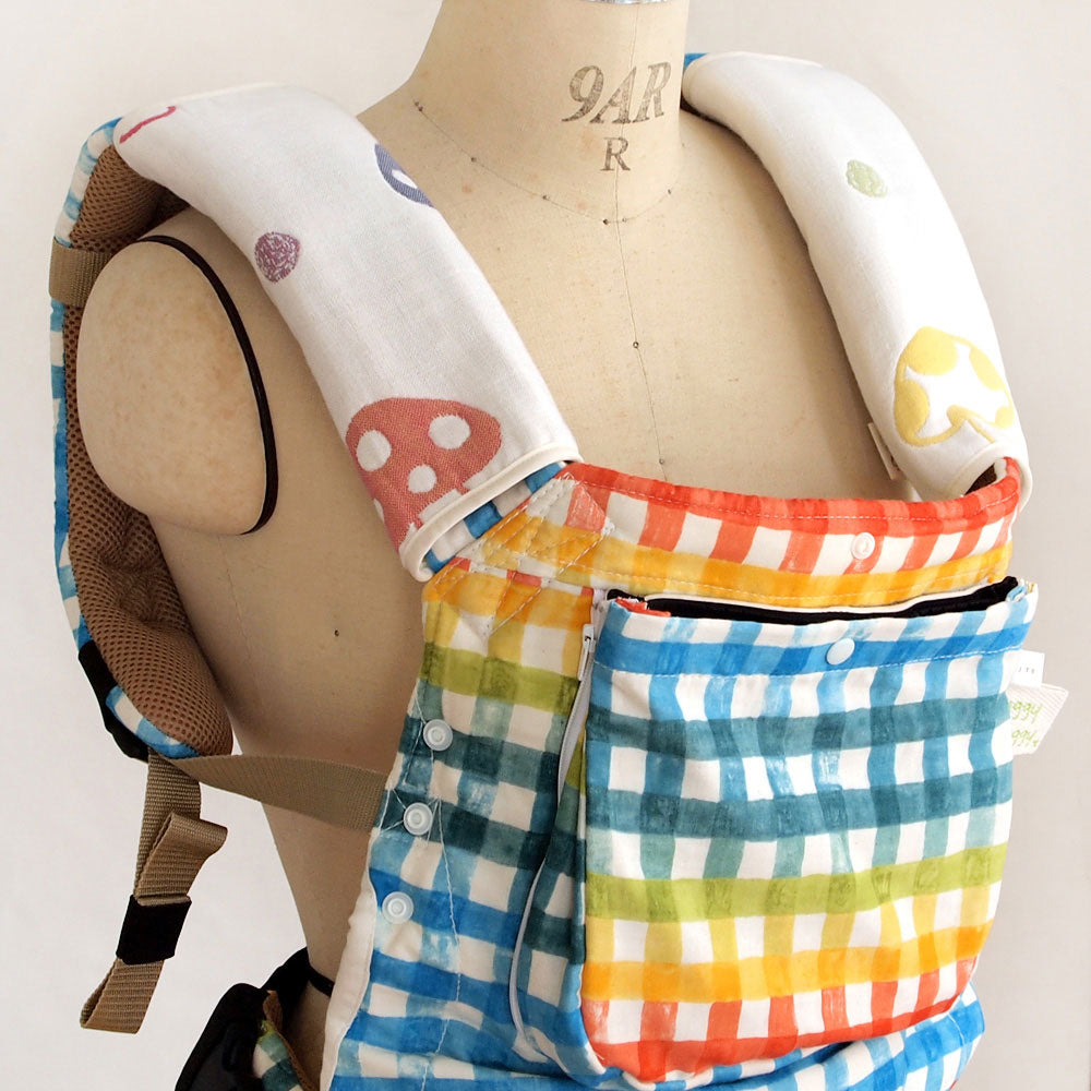 シャンピニオン ふくふくガーゼ(6重ガーゼ) サッキングパッド ロング /よだれカバー