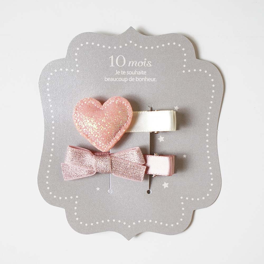 kirakira ヘアクリップセット ピンク