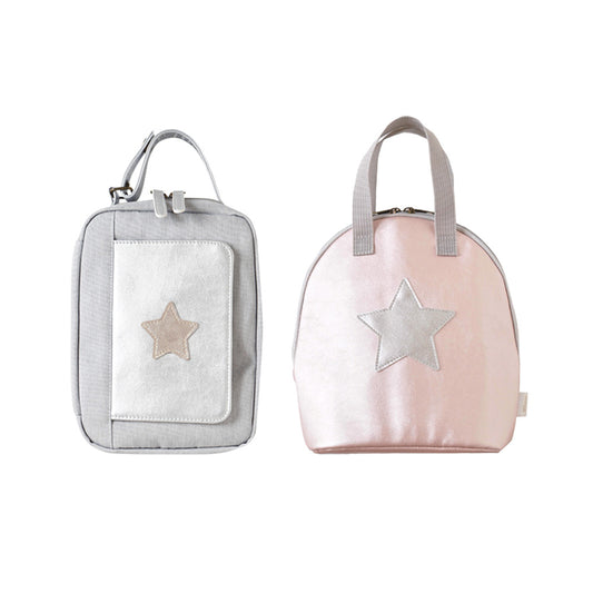 ドリンクポーチ・おむつポーチ 2点セット ピンク