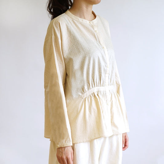 ギャザーブラウス ベージュ F