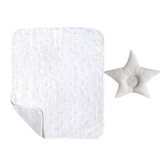 まくら・ガーゼケット 2点セット / 名入れ刺繍可