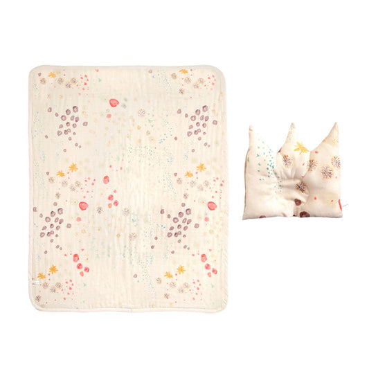 まくら・ガーゼケット 2点セット アメザイク / 名入れ刺繍可