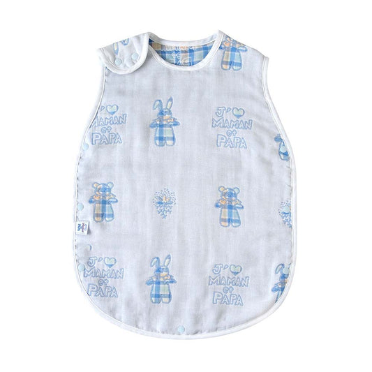 モン・ベベ・シェリ スリーパー ふくふくガーゼ(6重ガーゼ) ベビーサイズ