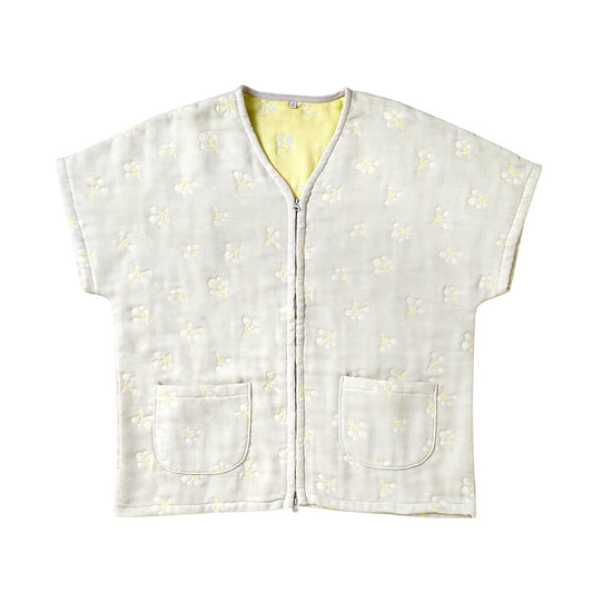 コットンボール ふくふくガーゼ(6重ガーゼ) はんてん グレー