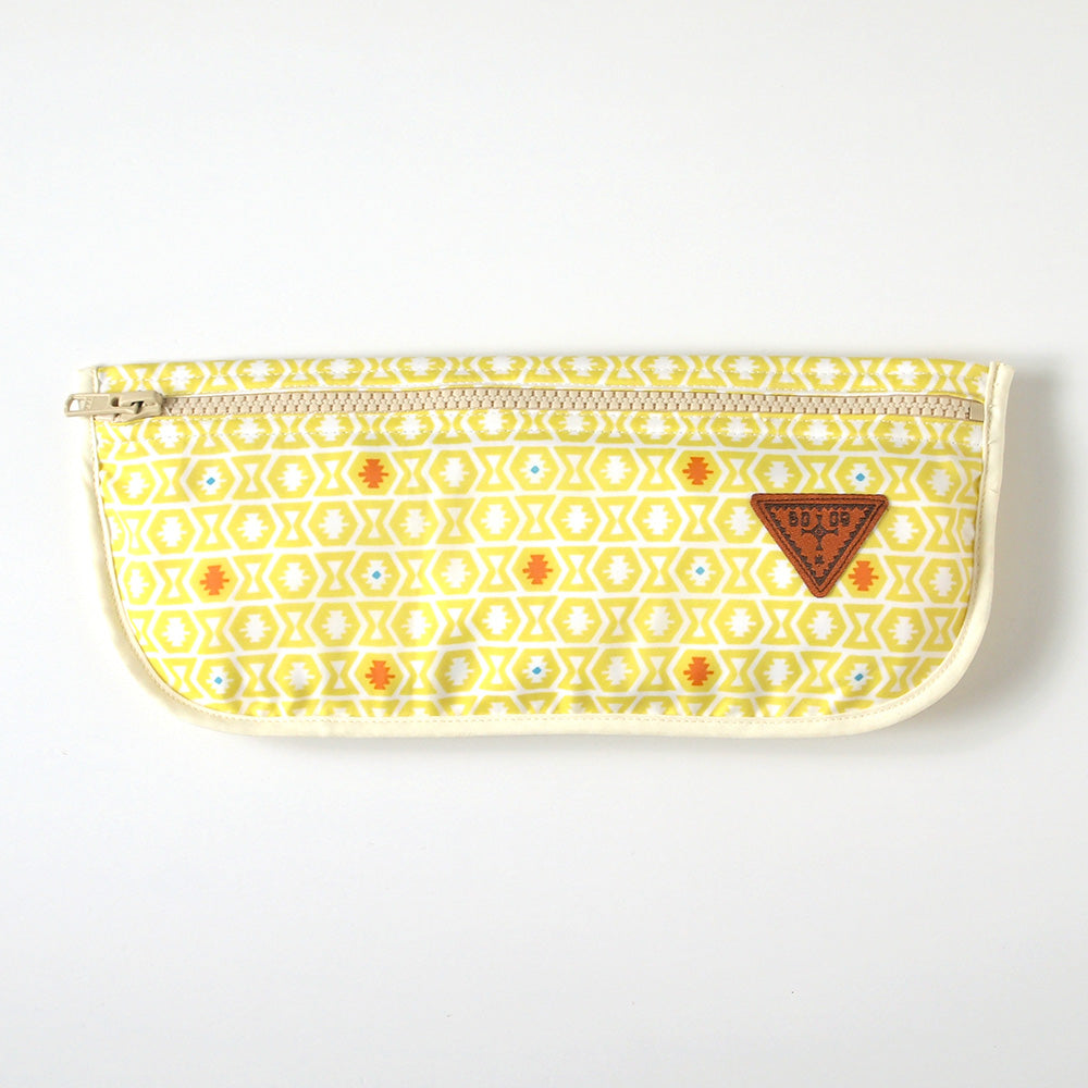 お食事ポーチロン 長袖 トーテム イエロー