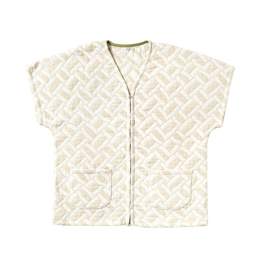 かごめ ふくふくガーゼ(6重ガーゼ) はんてん ベージュ