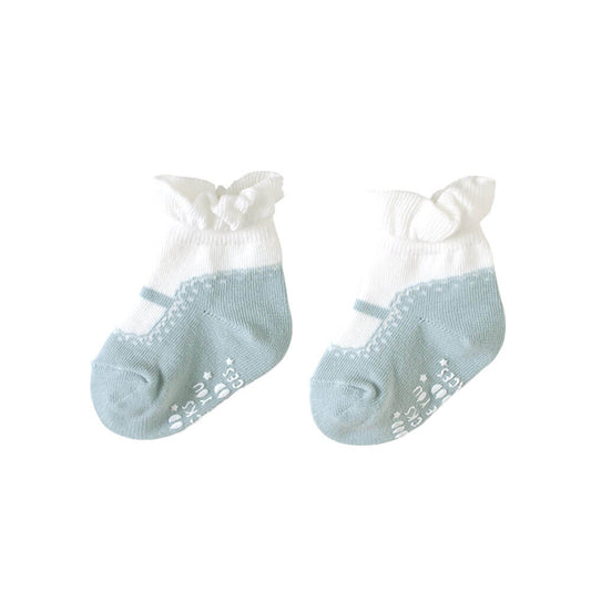 ストラップシューズソックス ブルー