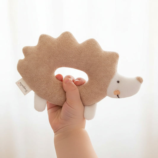 オーガニックコットンがらがら はりねずみ