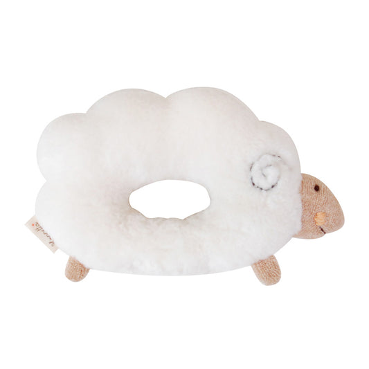 オーガニックコットンがらがら ひつじ