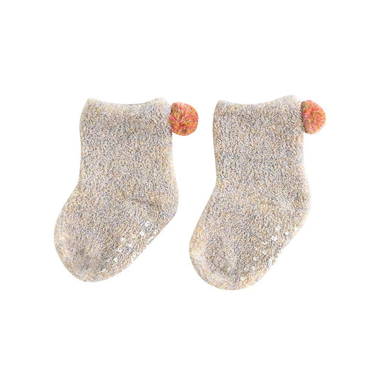 パイルくつした 杢ベージュ 7~9cm・9~11cm