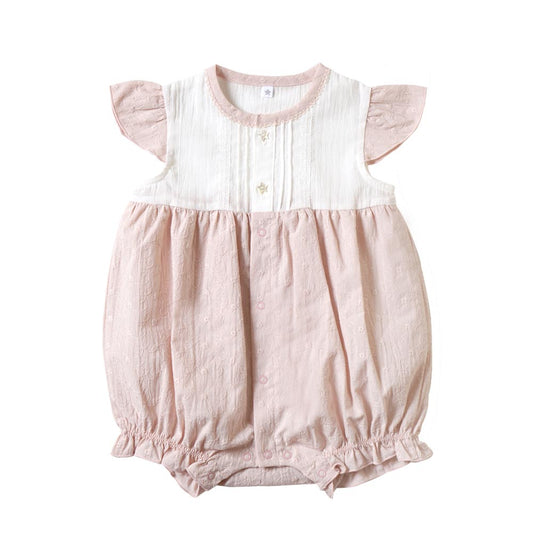 レースロンパース ピンク プリミー(50cm)