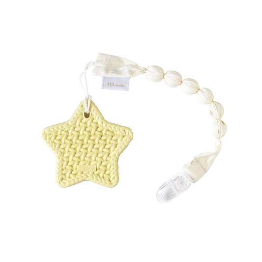 TEETHER(歯がため) スター ホルダー付き イエロー