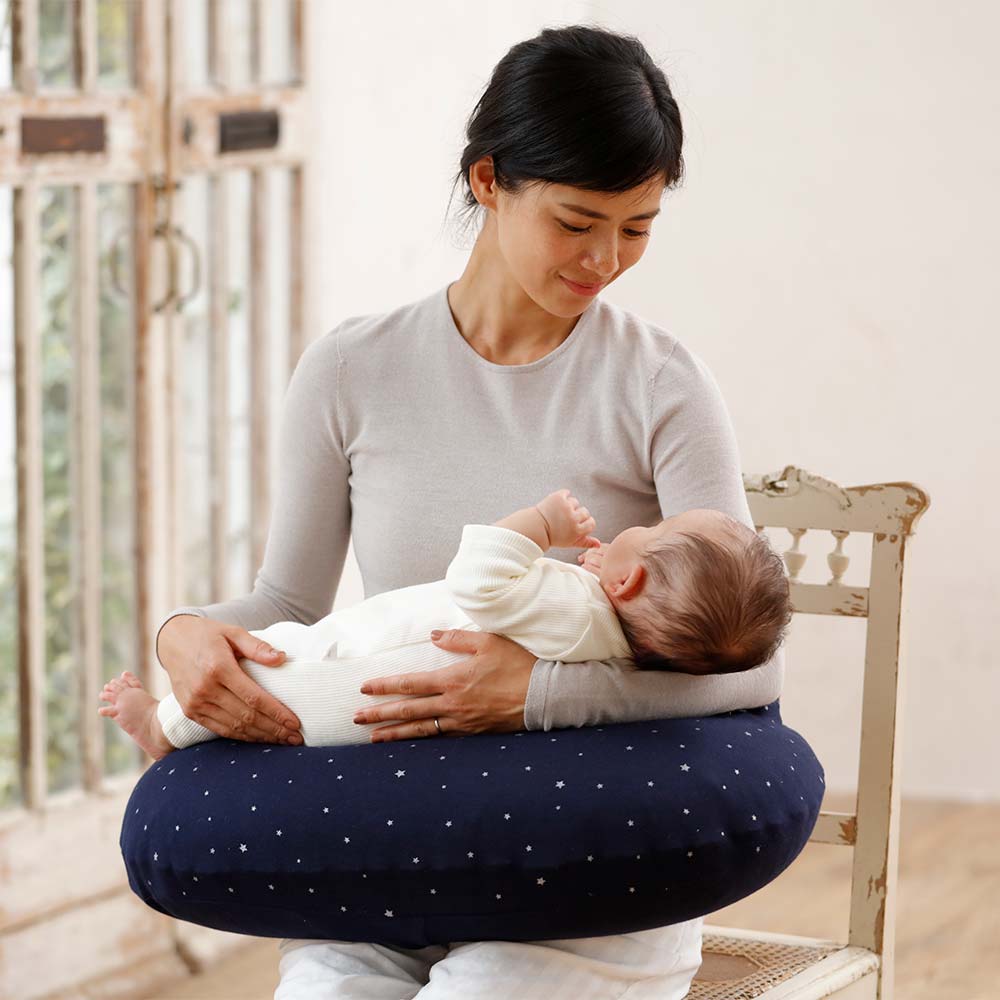 AIR PUSHION(授乳クッション) グレー星柄 カバー単品