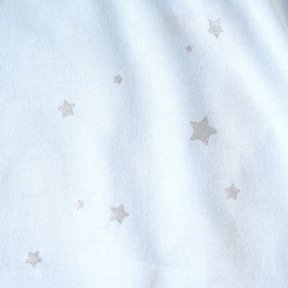 コンビ肌着 星プリント ブルー 50-60cm