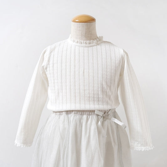 レーシーニットトップス ホワイト 80cm・90cm・100cm