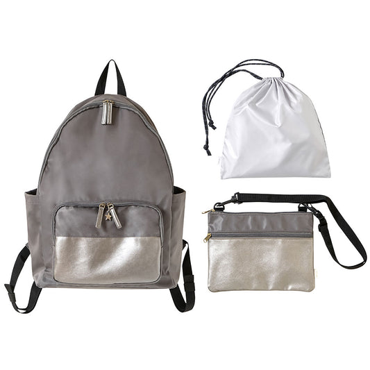 サコッシュ・巾着つきマザーズリュック copper ★