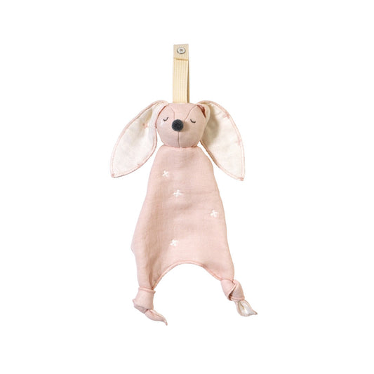 シェルピンク mini me ベビートイ ふくふくガーゼ(6重ガーゼ) / 名入れ刺繍可