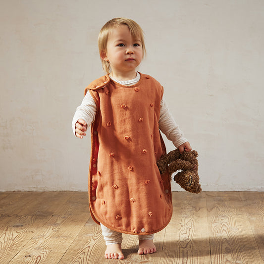 terra スリーパー ベビーサイズ ふくふくガーゼ / 名入れ刺繍可