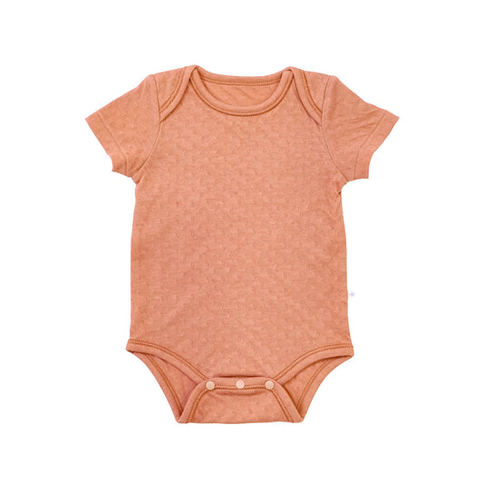 半袖ボディ オーガニックコットン テラコッタ 70cm・80cm