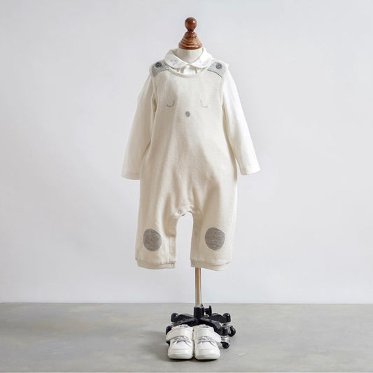 くまさんロンパース ミルク 70cm・80cm