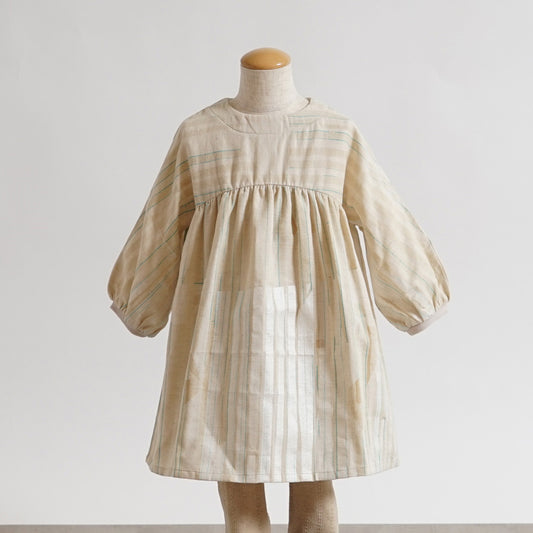 ギャザーワンピース ベージュ 80cm・90cm・100cm・110cm