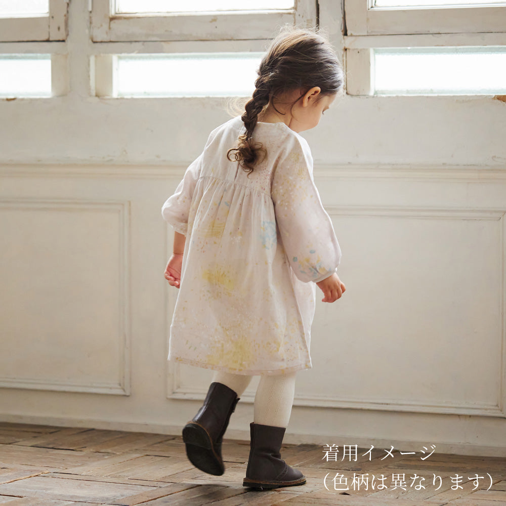 ギャザーワンピース ベージュ 80cm・90cm・100cm・110cm