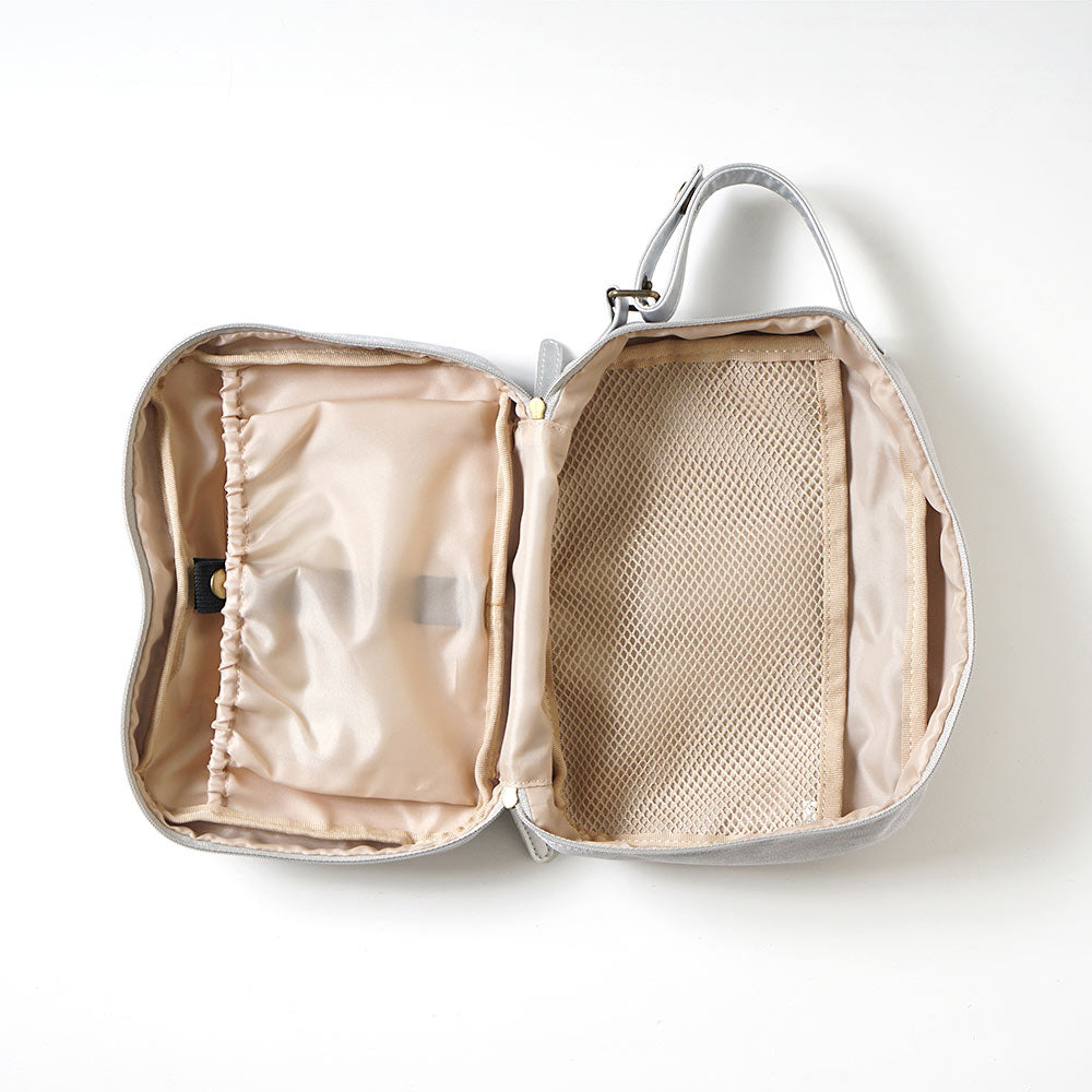 母子手帳ケース・おむつポーチ 2点セット シルバー ★