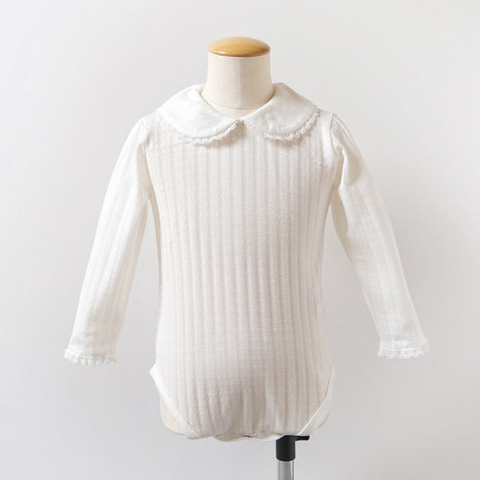 ふんわりレーシーニットボディ ホワイト 70cm・80cm