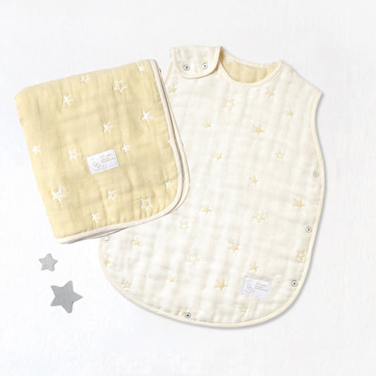 スリーパー・ケット ギフト2点セット エクリュ/ 出産祝い / 名入れ刺繍可
