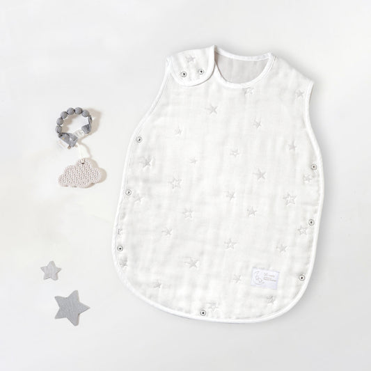 スリーパー・歯固め ギフト2点セット シルバー/ 出産祝い / 名入れ刺繍可