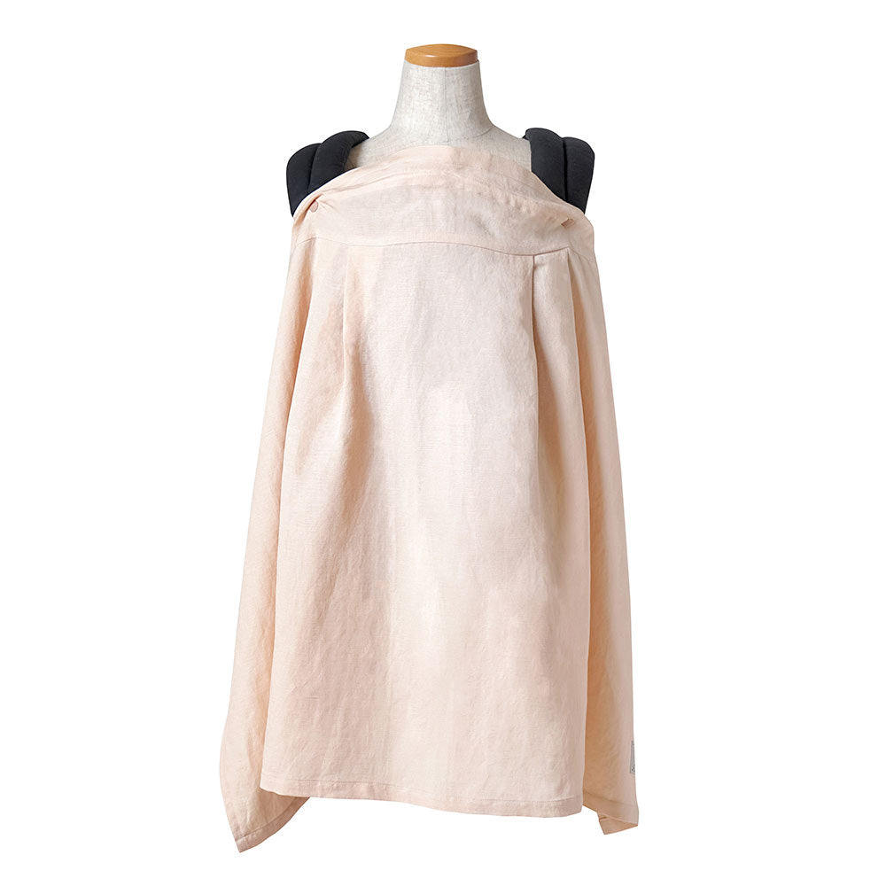 リネンUVカット マルチケープ ピンク