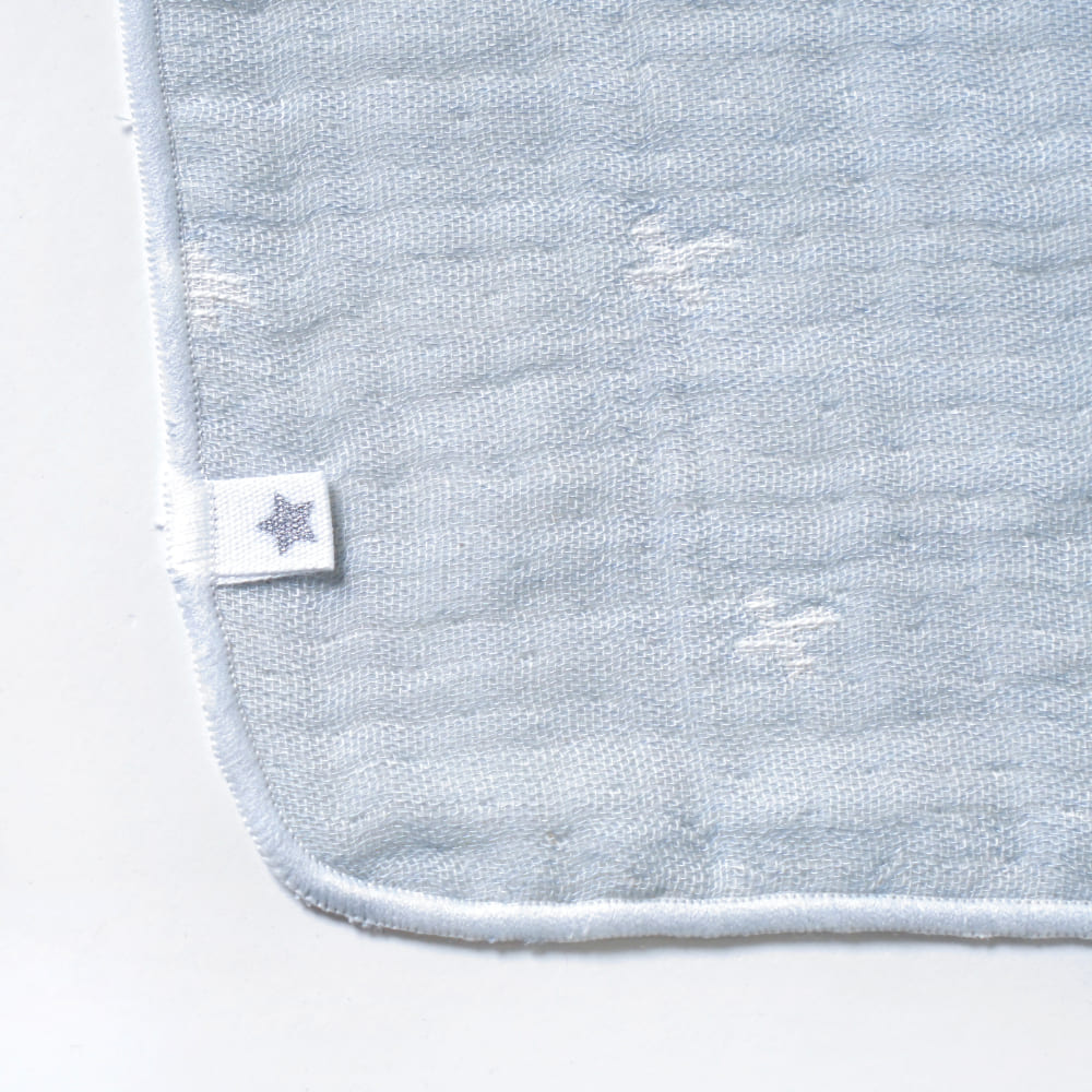 パウダーブルー 沐浴ガーゼ・ハンカチセット コットンテンセル