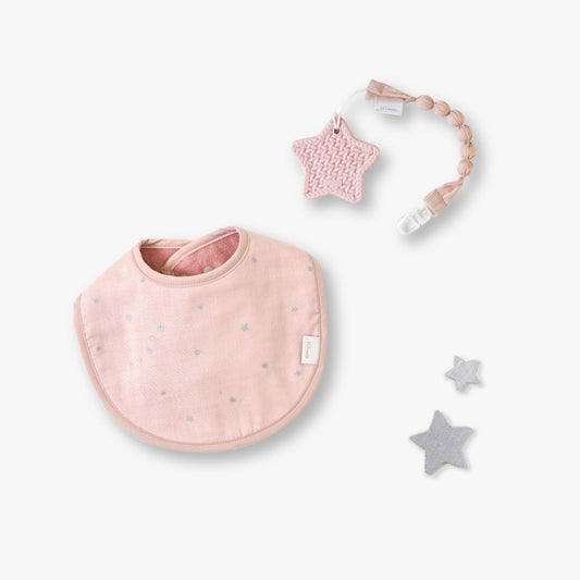 プレーンスタイ&THEETHERギフトセット ピンク / 出産祝い 名入れ刺?可