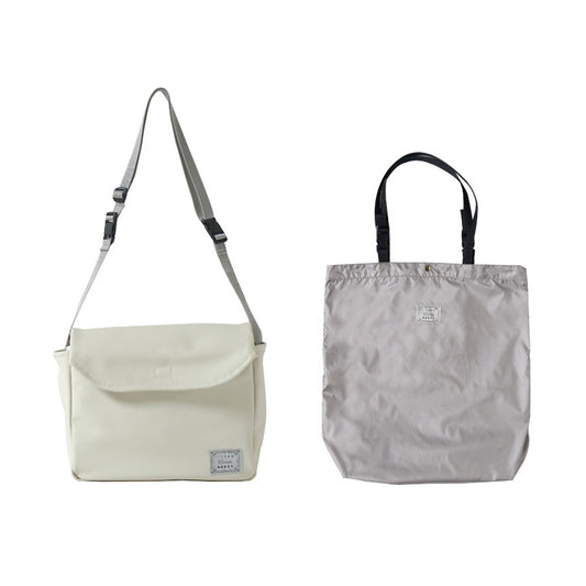 エコバッグ&3wayインナーバッグ オフホワイト×グレージュ ★
