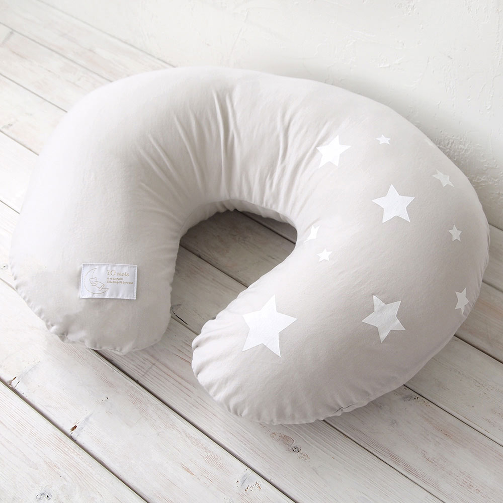 ママ&ベビー授乳クッション クッションカバー グレー