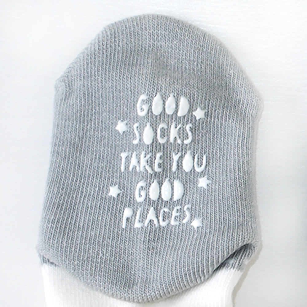 ローファーソックス グレー