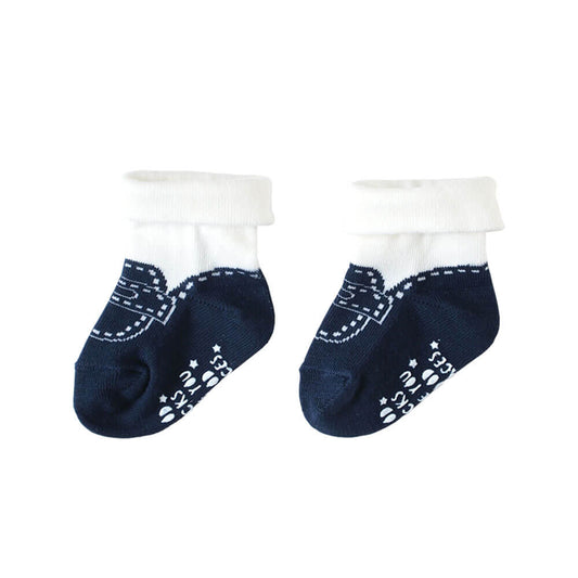 ローファーソックス ネイビー