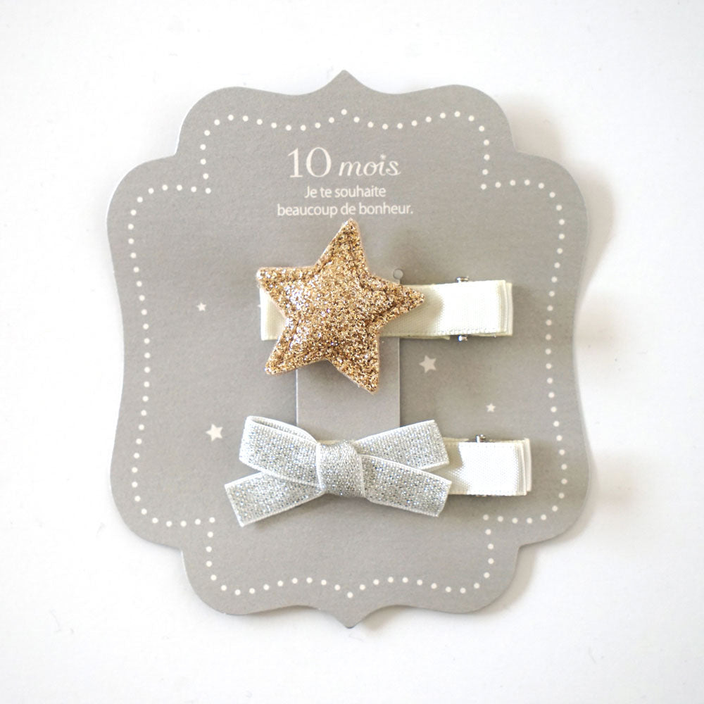 kirakira ヘアクリップセット ゴールド