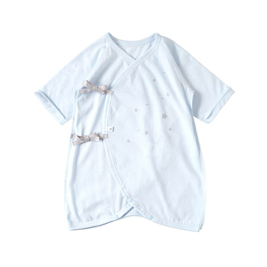 コンビ肌着 星プリント ブルー 50-60cm