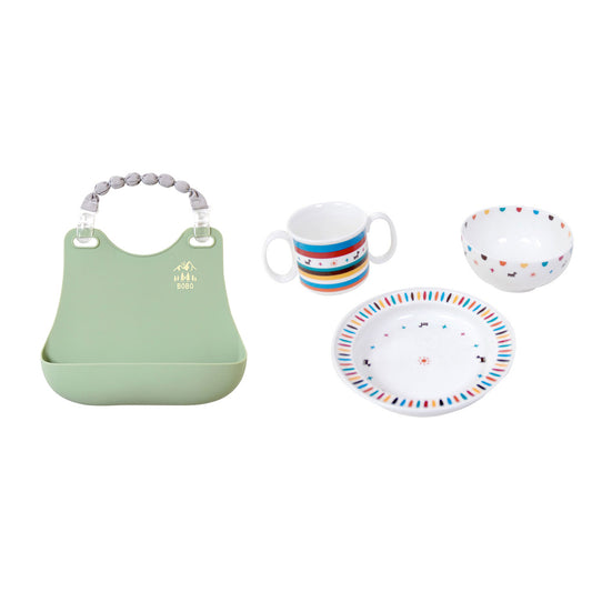 お食事セット ライトカーキ / ベビー食器 離乳食 食器