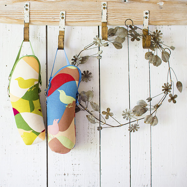 哺乳びん専用 保温ポーチ・モダンバード ブルー