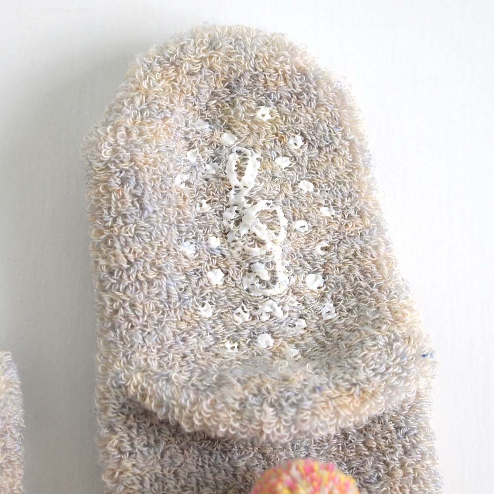 パイルくつした 杢ベージュ 7~9cm・9~11cm